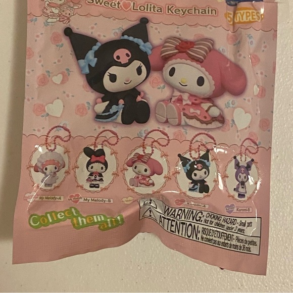Hello Kitty Other - Sweet Lolita Kuromi or My Melody Mystery Jeychain